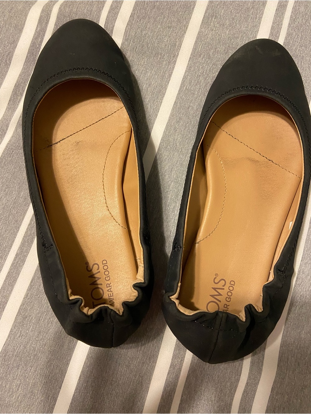 Toms Black Ballet Flats - Picture 5 of 6